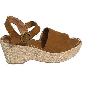 New Seychelles Platform Brown 3 Inch Heel Sandals‎ 9.5